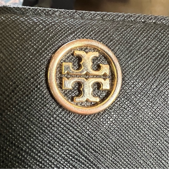 Tory Burch Robinson Black Saffiano Leather Continental Wallet $275 - Picture 8 of 9